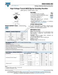 VB30100SG-M3/4W Datasheet Cover