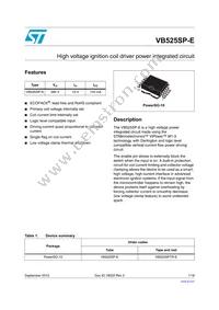 VB526SPTR-E Datasheet Cover