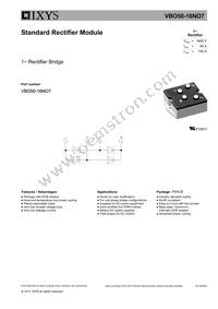 VBO50-16NO7 Datasheet Cover