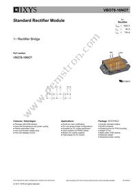 VBO78-16NO7 Datasheet Cover