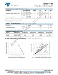 VBT2045C-E3/4W Datasheet Page 2