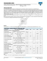 VBUS053BZ-HNH-G-08 Datasheet Page 2