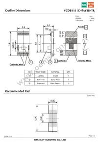 VCDB1111C-5AY3B-TR Datasheet Page 2