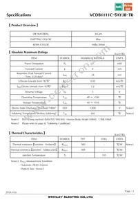 VCDB1111C-5AY3B-TR Datasheet Page 3