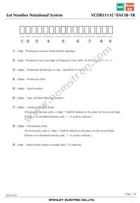 VCDB1111C-5AY3B-TR Datasheet Page 19