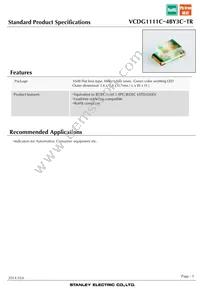 VCDG1111C-4BY3C-TR Datasheet Cover