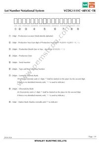 VCDG1111C-4BY3C-TR Datasheet Page 19