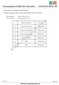 VCDG1113F-4BY3C-TR Datasheet Page 20