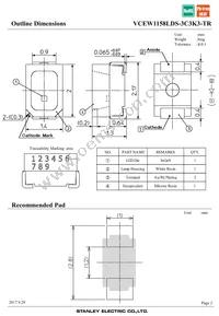 VCEW1158LDS-3C3K3-TR Datasheet Page 2