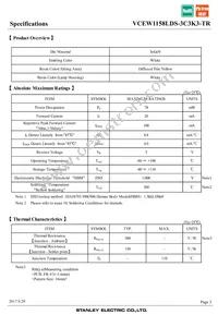 VCEW1158LDS-3C3K3-TR Datasheet Page 3