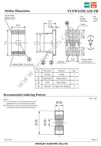 VCFW1151CA3S-TR Datasheet Page 2