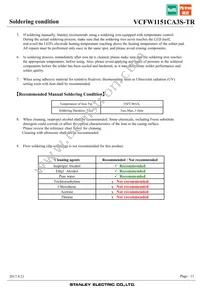 VCFW1151CA3S-TR Datasheet Page 11