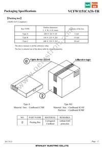 VCFW1151CA3S-TR Datasheet Page 17