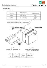 VCFW1151CDS-TR Datasheet Page 17