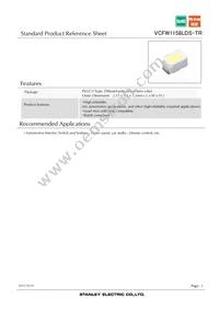 VCFW1158LDS-TR Datasheet Cover