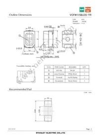 VCFW1158LDS-TR Datasheet Page 2