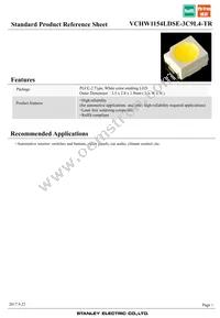 VCHW1154LDSE-3C9L4-TR Datasheet Cover