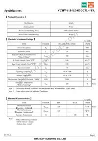 VCHW1154LDSE-3C9L4-TR Datasheet Page 3
