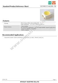 VCHW1154LDSE-TR Datasheet Cover