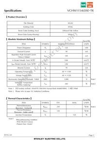 VCHW1154LDSE-TR Datasheet Page 3