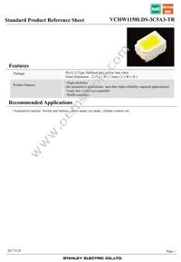 VCHW1158LDS-3C5A3-TR Datasheet Cover