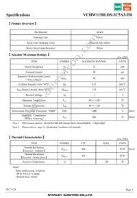 VCHW1158LDS-3C5A3-TR Datasheet Page 3