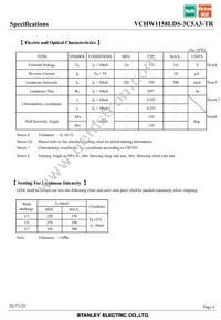 VCHW1158LDS-3C5A3-TR Datasheet Page 4