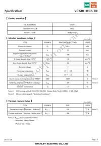 VCKB1111CS-TR Datasheet Page 3