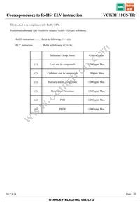 VCKB1111CS-TR Datasheet Page 20