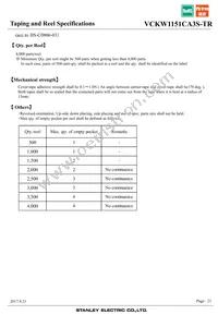 VCKW1151CA3S-TR Datasheet Page 21