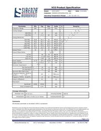 VCO-120TC Datasheet Cover