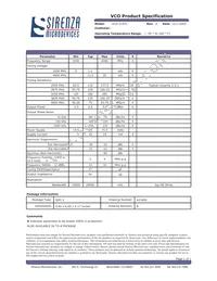 VCO-215TC Datasheet Cover