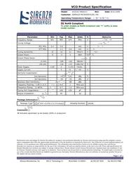 VCO191-964UY Datasheet Cover