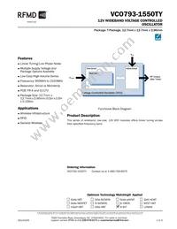 VCO793-1550TY Datasheet Cover