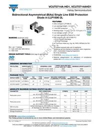 VCUT0714AHD1-G3-08 Datasheet Cover