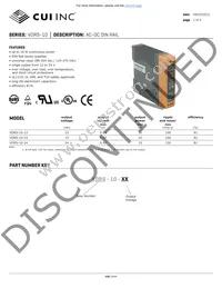 VDRS-10-24 Datasheet Cover