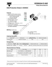 VESD03A1C-02Z-GS08 Datasheet Cover