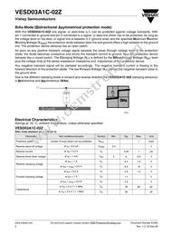 VESD03A1C-02Z-GS08 Datasheet Page 2
