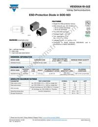 VESD05A1B-02Z-GS08 Datasheet Cover