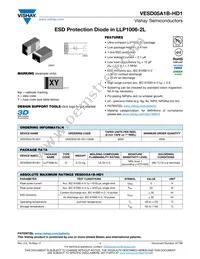 VESD05A1B-HD1-GS08 Datasheet Cover