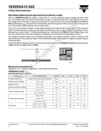 VESD05A1C-02Z-GS08 Datasheet Page 2
