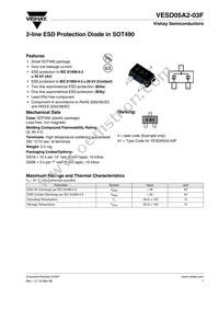 VESD05A2-03F-GS08 Datasheet Cover