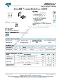VESD05A6-HAF-GS08 Datasheet Cover