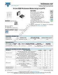 VESD05A6A-HAF-GS08 Datasheet Cover