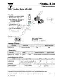 VESD12A1C-02Z-GS08 Datasheet Cover