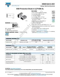 VESD12A1C-HD1-GS08 Datasheet Cover