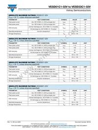 VESD26C1-02V-G3-08 Datasheet Page 2