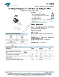 VF40100G-M3/4W Datasheet Cover