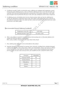 VFHA1111C-3BZ2C-TR Datasheet Page 9