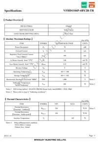 VFHD1104P-4BY2B-TR Datasheet Page 3